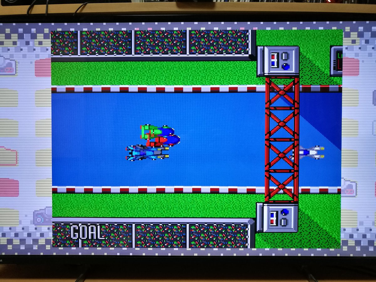 Kentz7979's tweet photo. 初クリアはコレになりました!
ゲームらしいレースゲームで小さい頃から大好きだったやつ〜😄
#PCエンジンミニ
#PCエンジンmini
#モトローダー
#MOTOROADER https://t.co/dSQvrzaeOs