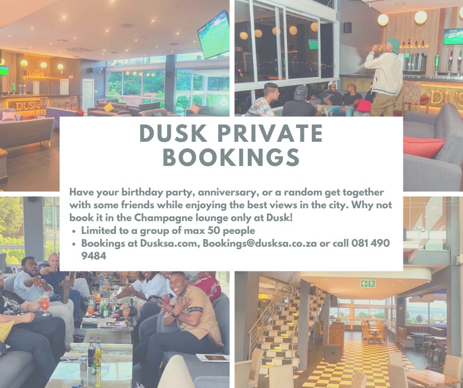 LoungeDusk's tweet photo. Take advantage of this amazing deal and book out the entire venue for you and 49 of your closest friends. https://t.co/5L3dmqjqbS