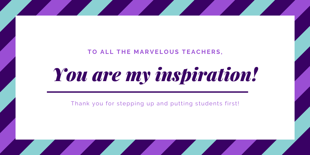 Thanks to all the amazing #teachers for all their hard work getting our students what they need to #learn! #COVID19Edu