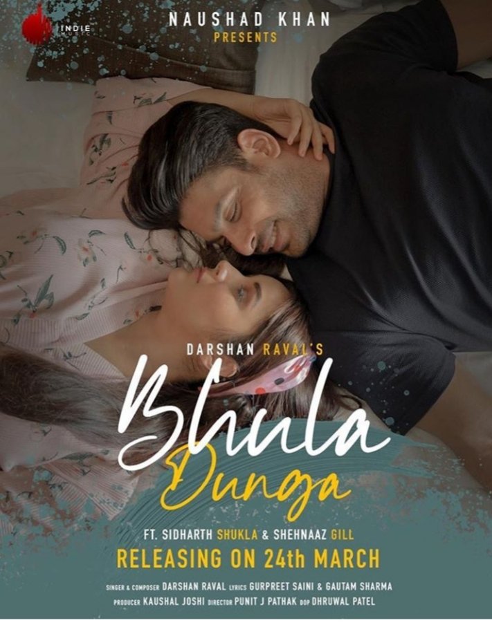 Namira42824959's tweet photo. Nd here our next poster of #BhulaDunga โฅ๏ธ
Hayee...muje to lag rha he k song ate ate muje mar hi jana he..Yrr itne ache poster he..muje sach me khushi se mar jana he๐ญโฅ๏ธ
@Shehnazgill123 @sidharth_shukla
#BhulaDungaSecondLook
#BhulaDungaWithShehnaaz #BhulaDungaWithSidNaaz https://t.co/cfWkcbO8n3