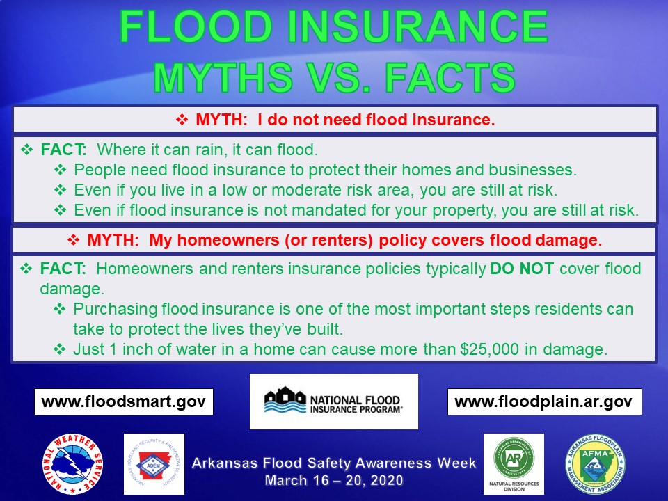 AFMA_Floods's tweet photo. Time to talk Flood Insurance.

Did you know that approximately 25% of all flood damages occur outside the mapped flood zone? Remember that where it rains, it can flood. Be prepared and learn about the NFIP today!

* Visit https://t.co/MPXMghxPTL to learn more

#floodsafety https://t.co/jBh86aKEJP