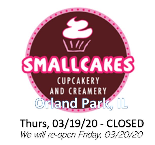 Smallcakes_op's tweet photo. We will be CLOSED today for business, and will re-open tomorrow (Friday, 03/20/20). If you have any immediate concerns, please e-mail smallcakesorland@gmail.com.  Stay safe and healthy everyone! https://t.co/ImewuViIli