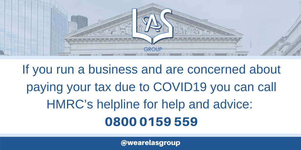 wearelasgroup's tweet photo. ☎️ HMRC have set up a dedicated helpline for the self employed and business owners who are affected by COVID-19.

If you want to talk over potential options for your business cash flow, contact us @wearelasgroup https://t.co/SyUt7WiJVM
