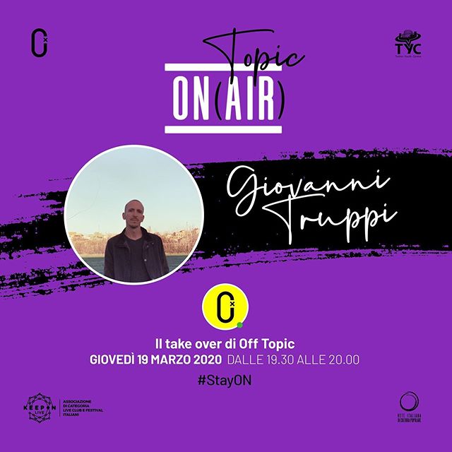 giovannitruppi's tweet photo. Oggi, dalle 19:30, in streaming sulla pagina Facebook di #OffTopicTorino.
#StayON https://t.co/5gBmIZvPSh