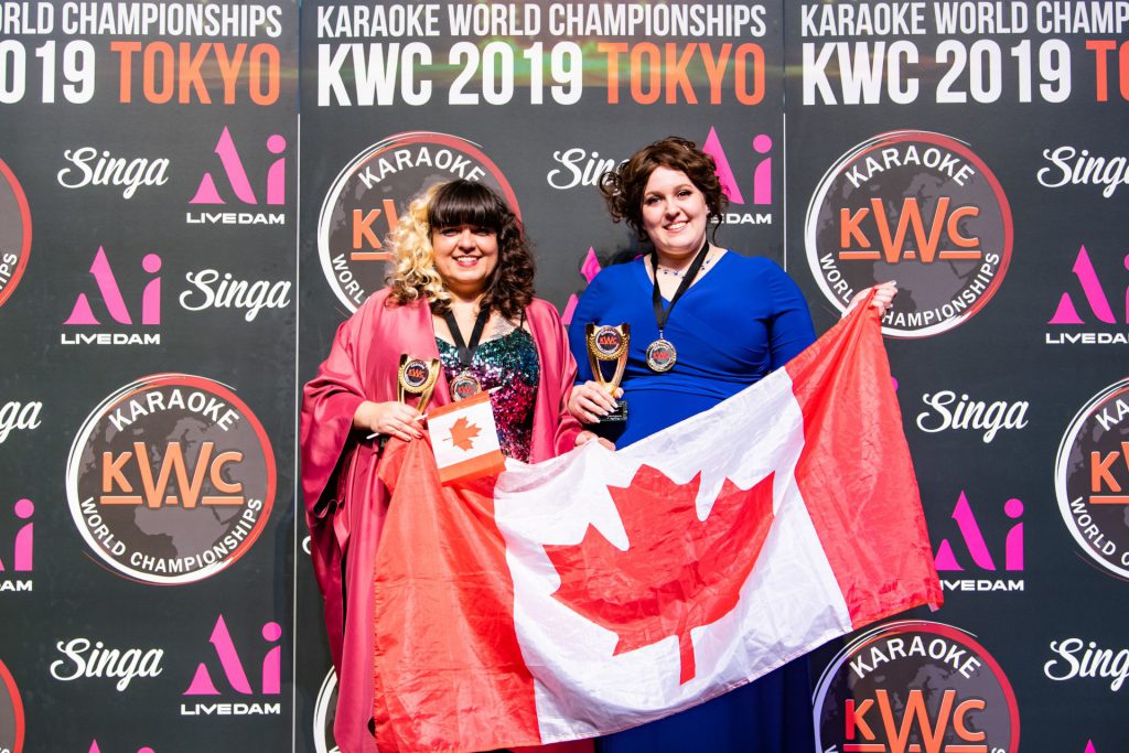 The 2019 Gold Duets Category winners, Kate Dion and Candace Miles, were proudly representing Canada at last year's Karaoke World Championships in Tokyo! We can't wait to see what talent Canada will bring to the table in 2020. #TBT #ThrowbackThursday 🇨🇦