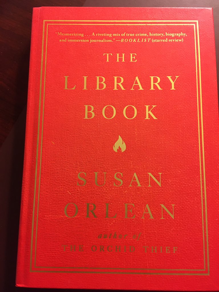 Suggestion for March 19: The Library Book (2018) by Susan Orlean.