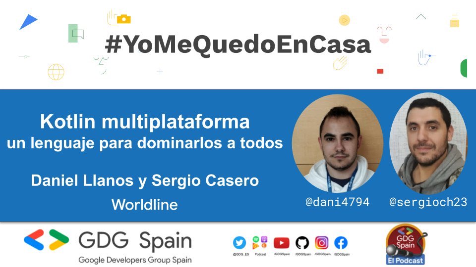 Interesado en #AR #VR #kotlin #whatsapp ?

Hoy 19.03 a partir de las 17.00 charlas organizadas por <a href="/GDG_ES/">GDG Spain</a> con la participación de #worldliners  <a href="/Dany4794/">Daniel</a> <a href="/sergioch23/">Sergio Casero</a> 

youtube.com/watch?v=saBiYi…

+info:
blog.gdg.es/2020/03/yomequ…