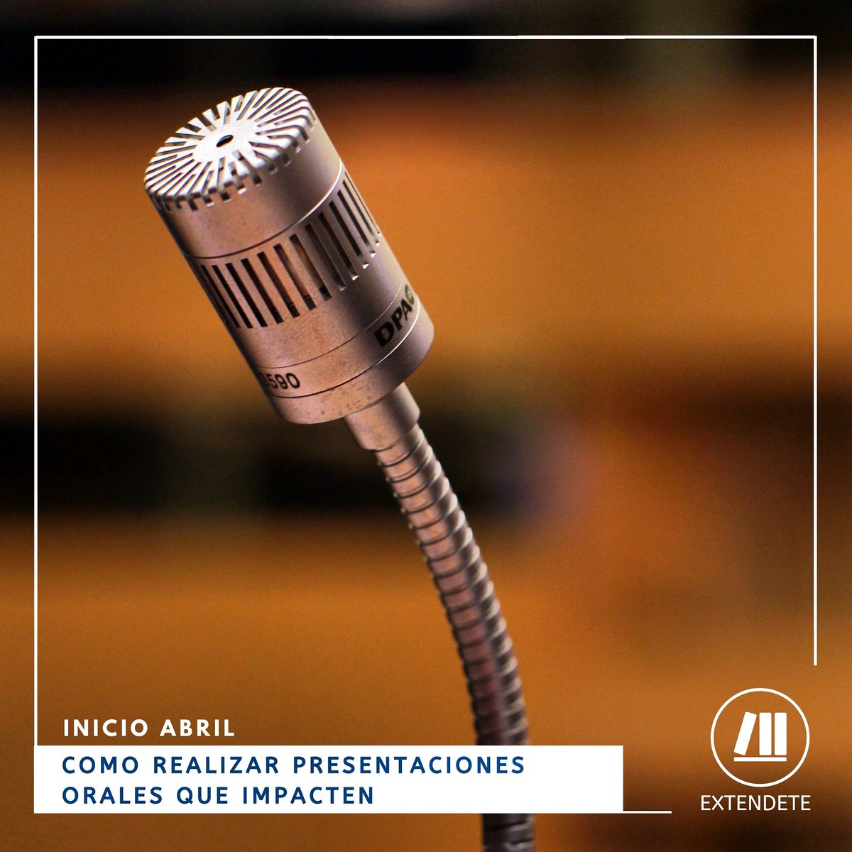 🗣️ ¡COMO REALIZAR PRESENTACIONES ORALES QUE IMPACTEN!

¡Perdé el miedo a hablar en público en tus presentaciones!

🕛 Duración: 18 hs
👩‍🏫 Clases: 6
🙋 Modalidad: Inicio en Abril

Más info: extendete@unsam.edu.ar