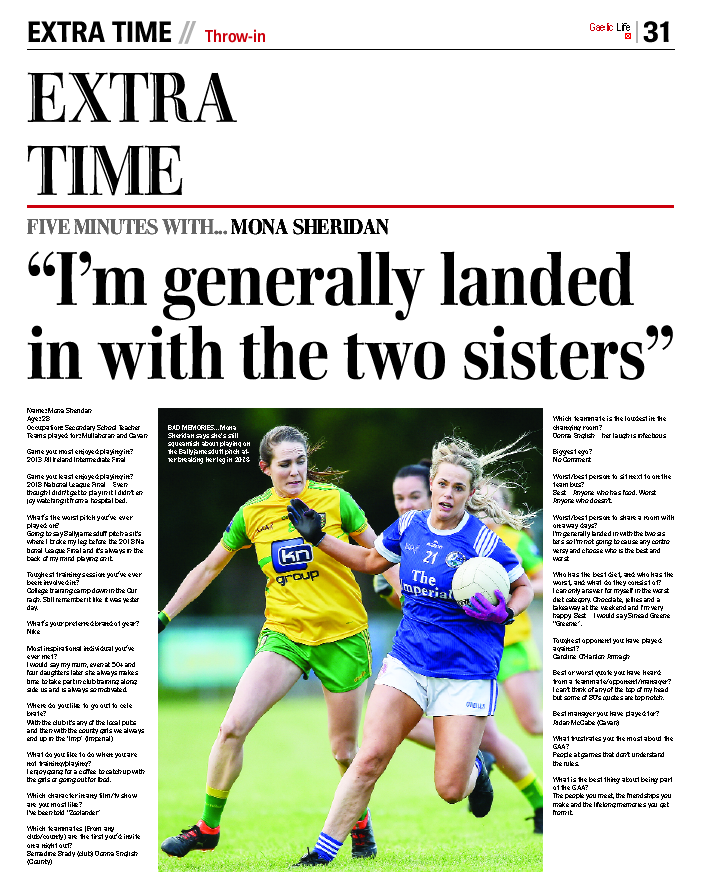 Gaelic_Life's tweet photo. #InTheGL Our 'five minutes with' candidate this week is @CavanLGFA's Mona Sheridan. In shops now or online here https://t.co/ohLRVrhY1h https://t.co/lTxG4Fmf5u