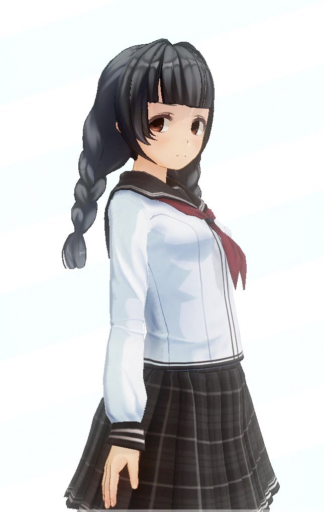 鬼滅の刃 年振りにカスタムキャスト起動して三つ編みちゃん作ったけどエッ カワ 瑚潟のイラスト