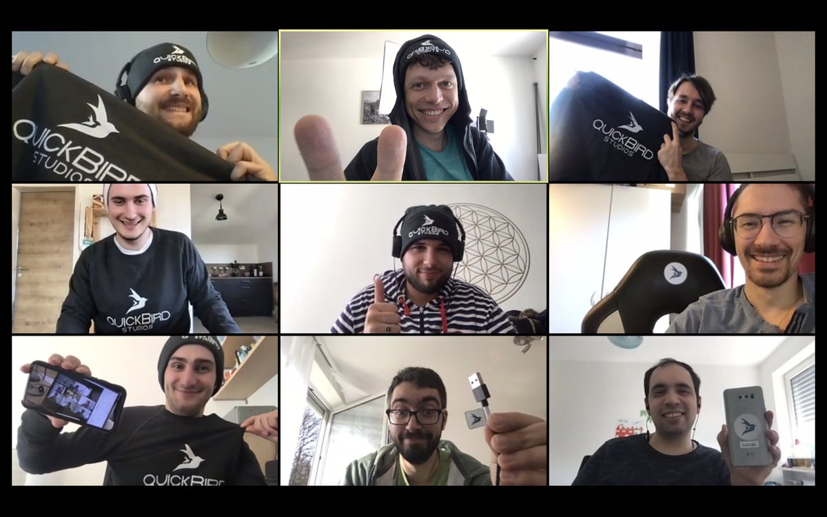 QuickBirdEng's tweet photo. This is how we deal with the #coronavirus.

→ 👨‍💻 #RemoteWork and 🏠 #HomeOffice can be fun! 😁

#StayAtHomeChallange #stayconnected https://t.co/5xSA4FduqN