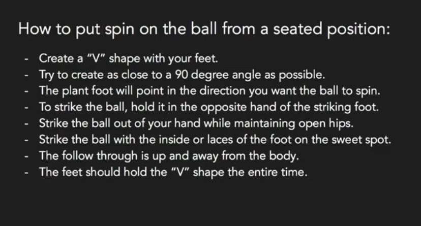 Football4TW's tweet image. Alright, @SWSComaha (and greater soccer community!) Today, we’re challenging you to focus on striking the ball with your laces + for the brave: learning how to add a different spin when you strike it. 

Bonus challenge: seated juggling! 
Video example: m.youtube.com/watch?v=5RBQ2C…