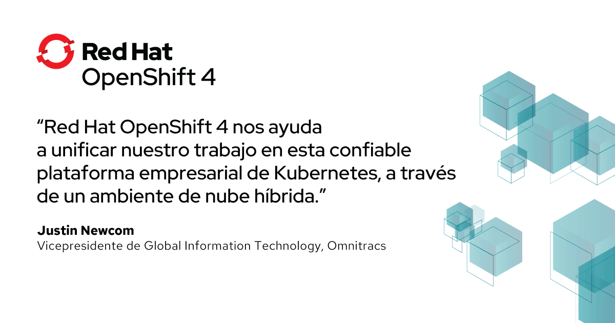 redhatla's tweet photo. Maximiza tus herramientas y capacita a tus desarrolladores para puedan centrarse en la innovación con nuevas aplicaciones como lo hace @Omnitracs con #RedHat #OpenShift 4.2 Descubre cómo aquí: https://t.co/NhFzZvK8FZ https://t.co/mQzKxbtlLX