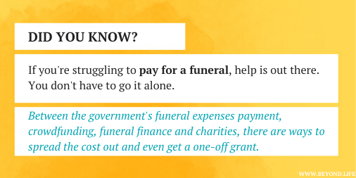 BeyondLifeUK's tweet image. If you're having trouble paying for a funeral, or know someone who is, share this guide: bit.ly/2Wvv2EP