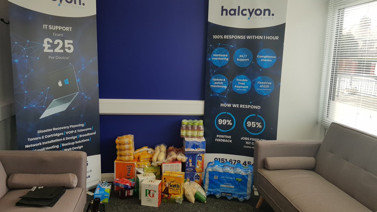 CicNexus's tweet image. Liverpool businesses are coming together to supply essentials to the elderly during #COVID19. Massive thanks to @JHamo of @halcyonnetworks IT firm who has donated goods and offered to be a drop off point. Postcode L21 7NS opposite Kirkstone Park