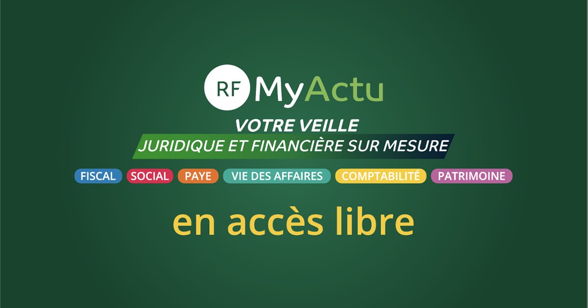 La Revue Fiduciaire met à votre disposition son service de veille RF-MyActu
revue-fiduciaire.com/actualite/?utm…
Suivez toutes les mesures gouvernementales, facilement et gratuitement.
Crise sanitaire Covid-19 : la Revue Fiduciaire solidaire des entreprises
#coronavirus #solidaritéentreprises