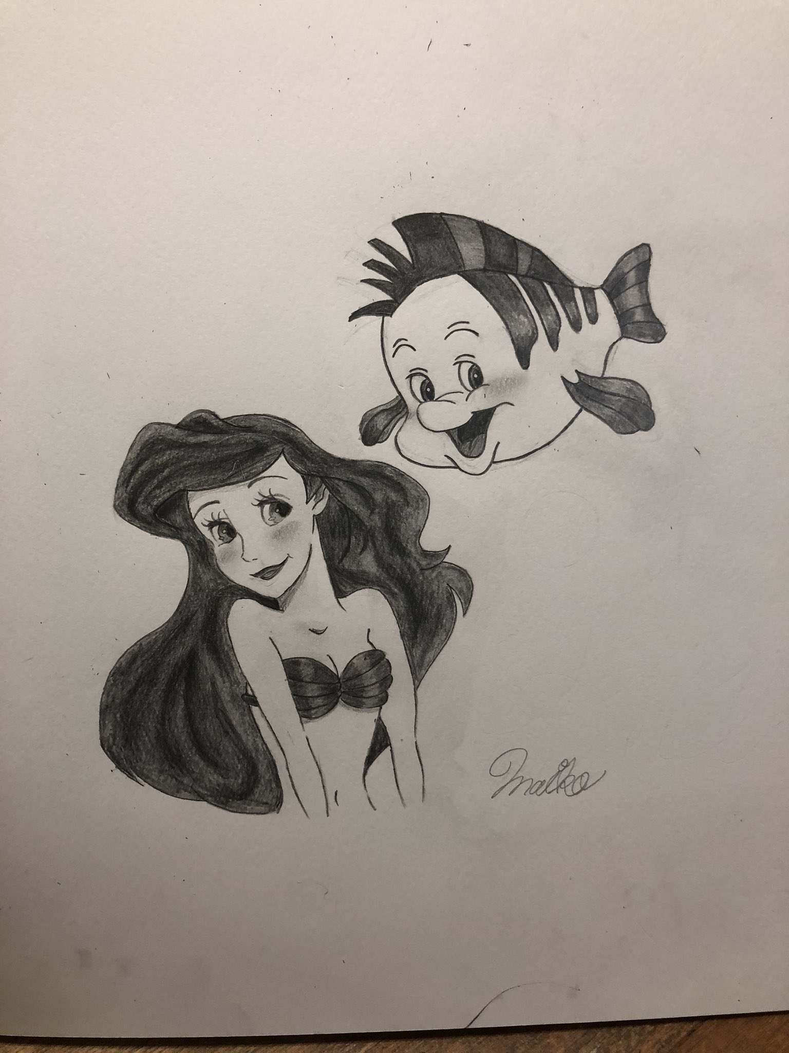 𝕞𝕒𝕚𝕜𝕠 久しぶりの浮上 アリエル描いてみましたー ディズニー リトルマーメイド アリエル フランダー ディズニー好きと繋がりたい イラスト好きな人と繋がりたい イラスト T Co Dgnsi1dnhi Twitter