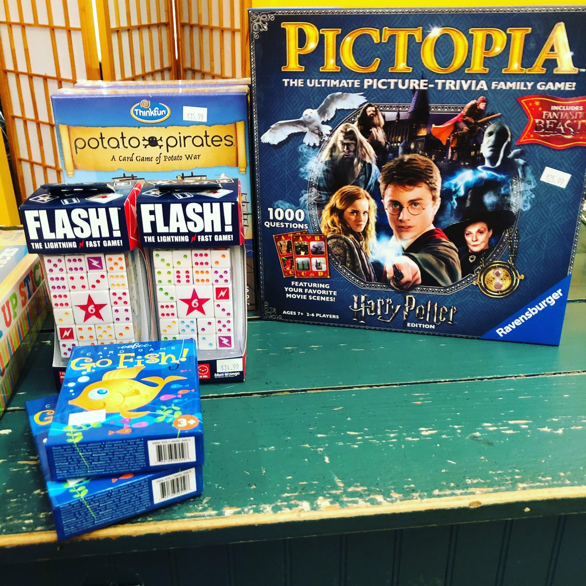 pittsboro_toys's tweet photo. We're currently open by appointment only (919-545-1546). However, we're trying something new: We'll have a selection of games &amp; activities available when you pick up a family meal at Pittsboro Roadhouse. We'll be changing out the selection; let us know if you have requests. https://t.co/g1JB9ReRs4