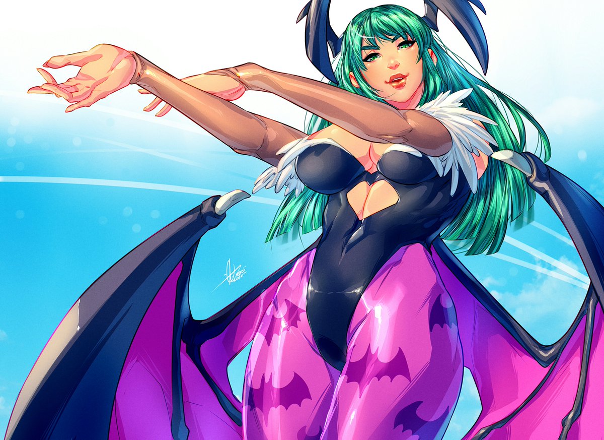 Morrigan Aensland (Darkstalkers) FAN ART :D.