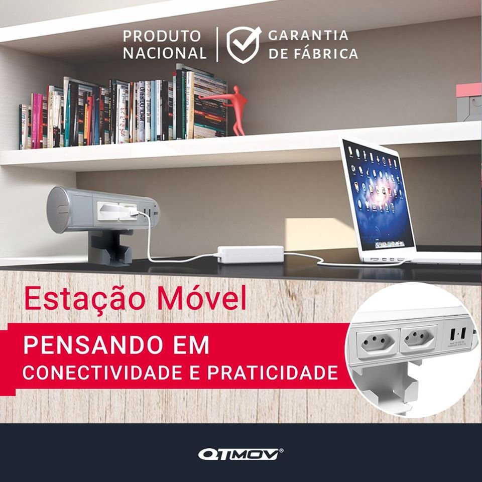 QTMOV's tweet photo. Estação Móvel QT MOV​, uma solução de conectividade elétrica para móveis, sem a necessidade de furação! 🤩

Extremamente versátil, pode ser facilmente instalada e removida. Para onde você mais precisar. 🔌
Conheça: https://t.co/pVbDE4GXjE #QTMov https://t.co/cVfHr1Wfb1