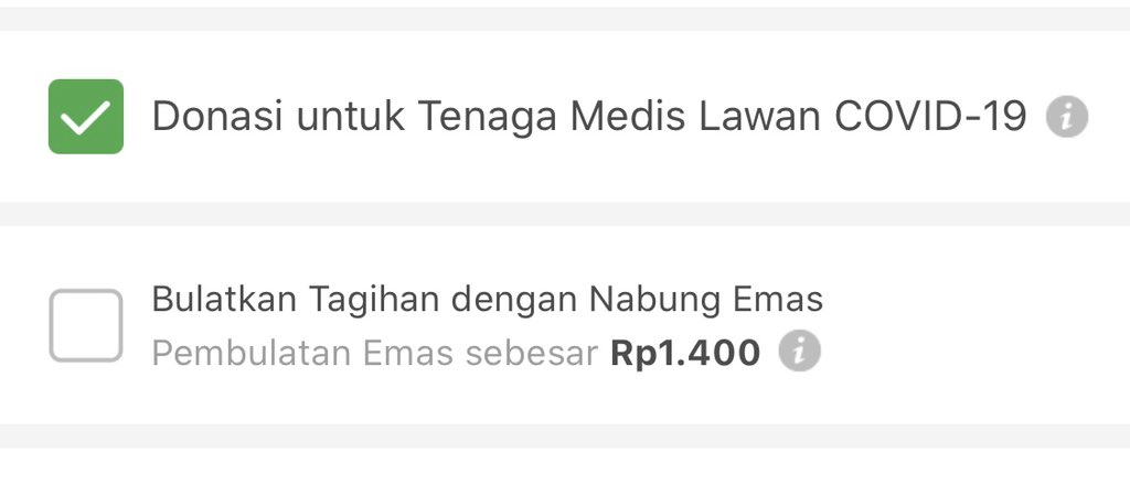 AnitaWahid's tweet photo. Ternyata @tokopedia punya opsi donasi untuk tenaga medis lawan Covid-19. Mentemen yg belanja di toped jangan lupa ikut donasi ya?
Usul Min, kalo bisa ada pilihan jumlah donasinya juga. Siapa tau ada yang mau donasi lebih. https://t.co/nrn1730K3A