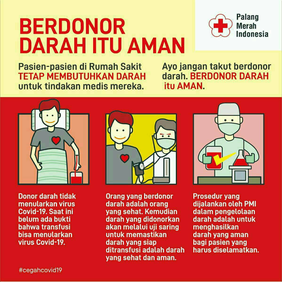 Mari berbagi untuk sesama dengan berdonor darah. #berdonordarahituaman