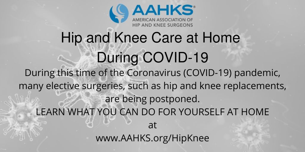 We have help for hip and knee patients during #coronavirus. Please share these tools at
hipknee.aahks.org/joint-care-at-…