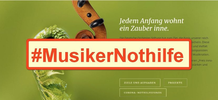 @igorpianist Hier gibts die digitale Spendenbox! #MusikerNothilfe orchesterstiftung.de/nothilfefonds/