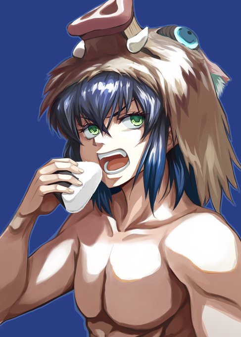 ピラさんがTwitterに投稿した嘴平伊之助(鬼滅の刃)のイラスト。