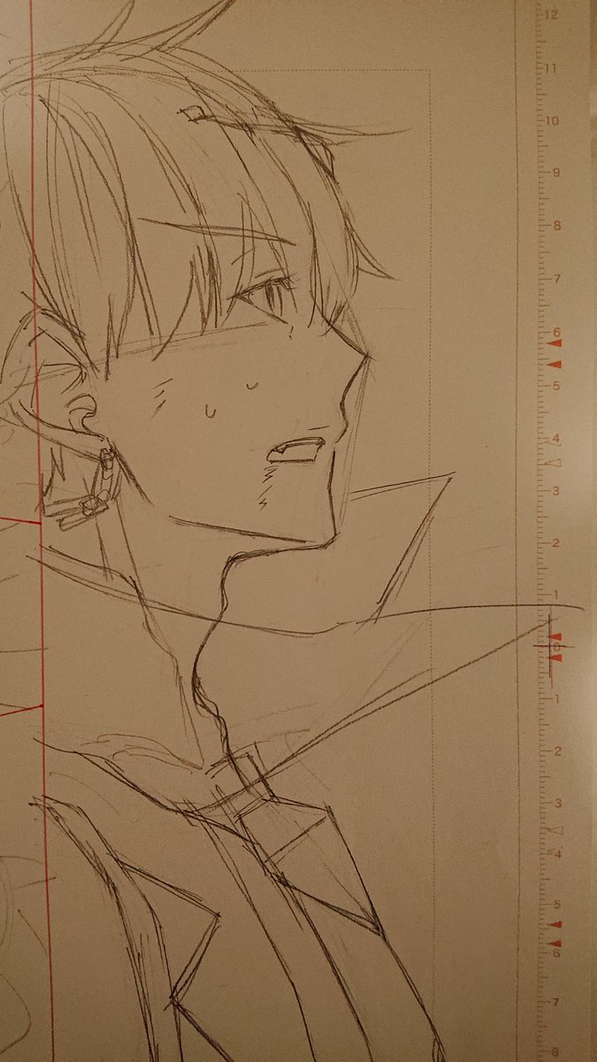 #進捗どうですか
最近は横顔描くの楽しい 