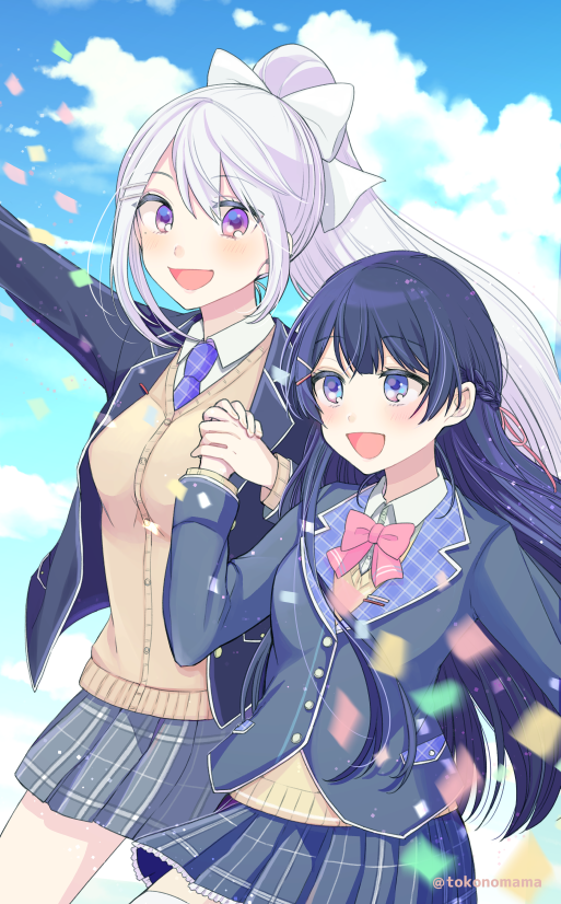 樋口楓 ,月ノ美兎 「一緒に。
#でろあーと #みとあーと 」|とこのま▼連載準備中のイラスト