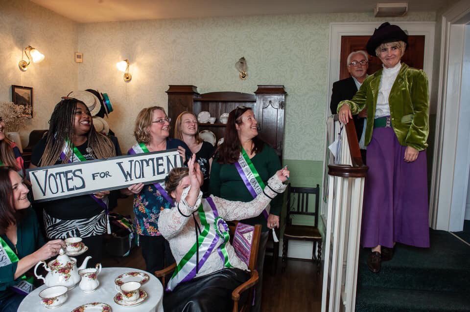Zebra_carol's tweet photo. We’ll be back in October 2020
#Zebra #AdaLovelaceDay #Wikieditathon at the @PankhurstCentre 
#sdg5 #sdg10 #sdg17
We’d hope the #pandemic would have abated. If not we can #SelfIsolate &amp; be #CyberSuffragettes #changemakers 
by #ImprovingWikiDiversity from home
💜💚 
Image: @craigeb https://t.co/qphO5K9uAC