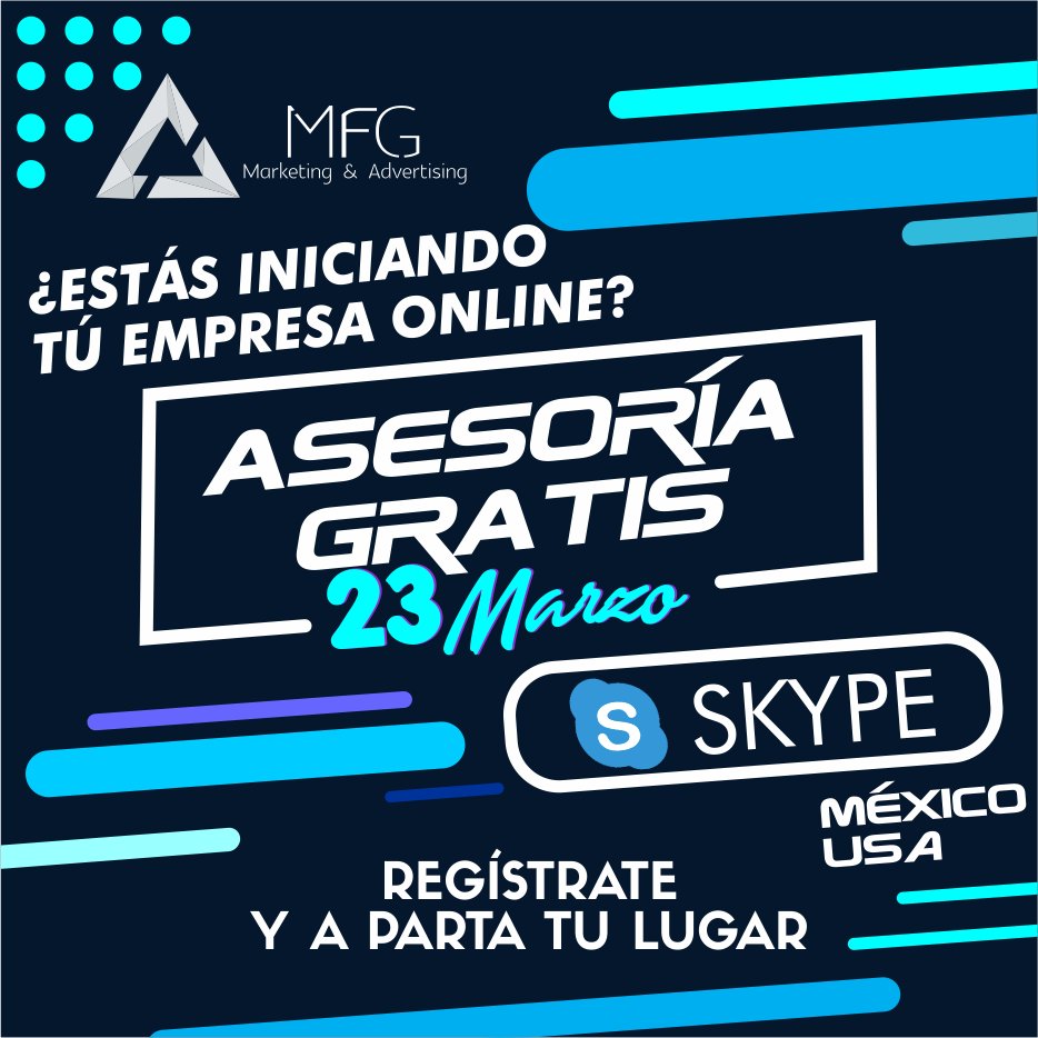 MFGMarketingAd's tweet image. Este próximo lunes 23 de Marzo podrás asesorarte con nuestros especialistas en Marketing Digital, Ventas Online y Calidad en procesos para iniciar tu negocio Online. A parta tu lugar registrándote en el siguiente link: ow.ly/vbSL50yPCVc
CUPO LIMITADO