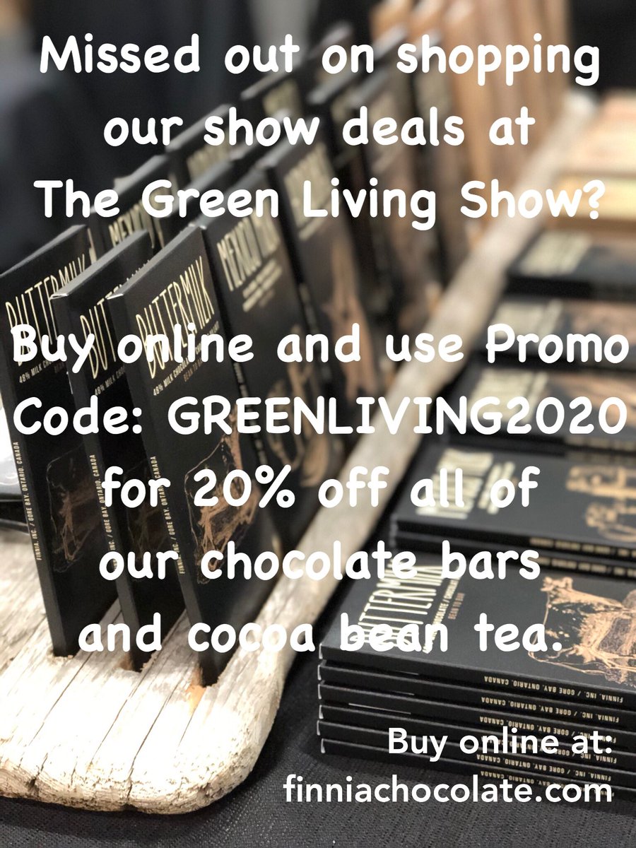 If you missed The Green Living Show in Toronto due to cancellation, don’t miss out on our show deal... use the code GREENLIVING2020 when buying through our sales site for 20% off until April 30th. my-site-109529.square.site