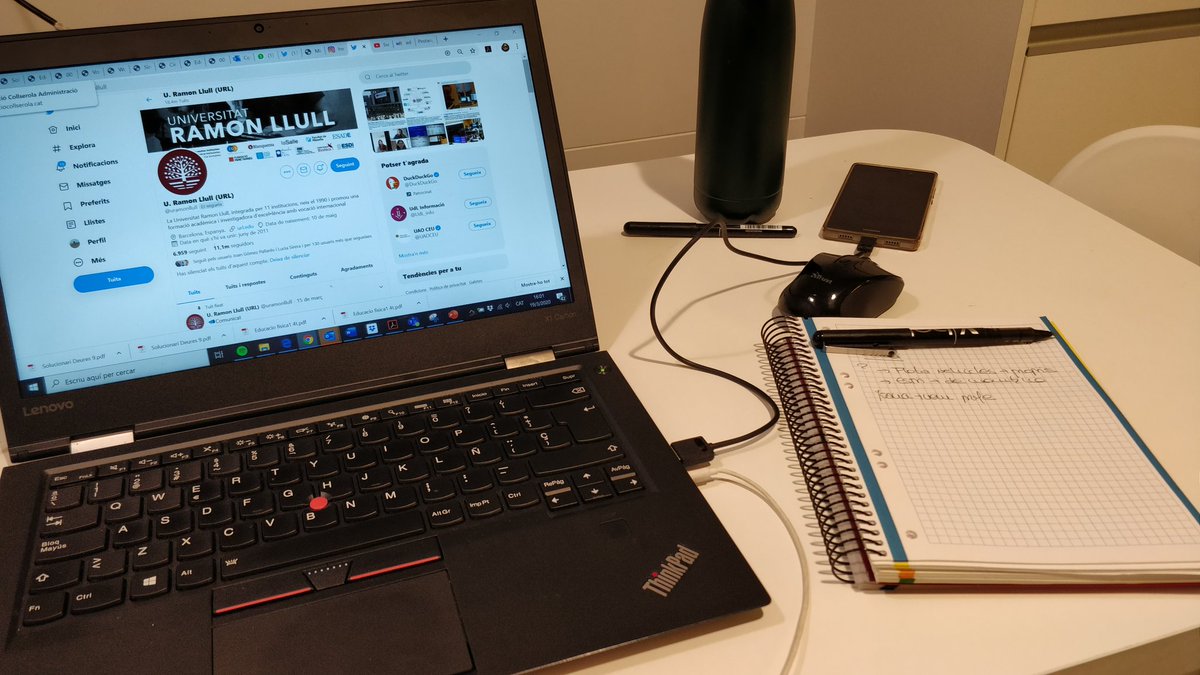 mcastanys's tweet photo. Davant de situacions crítiques, solucions fàcils :) Avui he començat treballant a l'exterior i acabo a l'interior 🏠. A la @uramonllull seguim up &amp; running! #URLDesDeCasa #joemquedoacasa #Joteletreballo https://t.co/NGCut6VH2X