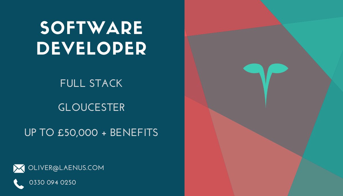 Contrary to popular belief, the whole world hasn't ground to an abrupt halt!

We are working with a great company in Gloucester that is looking to employ full-stack developers. If you have experience in Python, Django and JS/React, we want to speak to you

bit.ly/FULLSTACK1