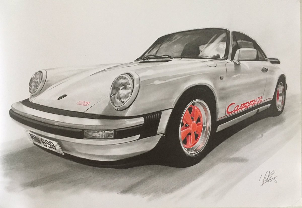 NGAutoArt's tweet photo. This gorgeous piece of StuttgART belongs to a friend who happens to be an ex @F1 driver. To draw it for him was ace, what a machine!
#LuckyArtist #porsche #911CS #StuttgART #cardrawing #pencilartist #artist https://t.co/6eRI6zP5Bx