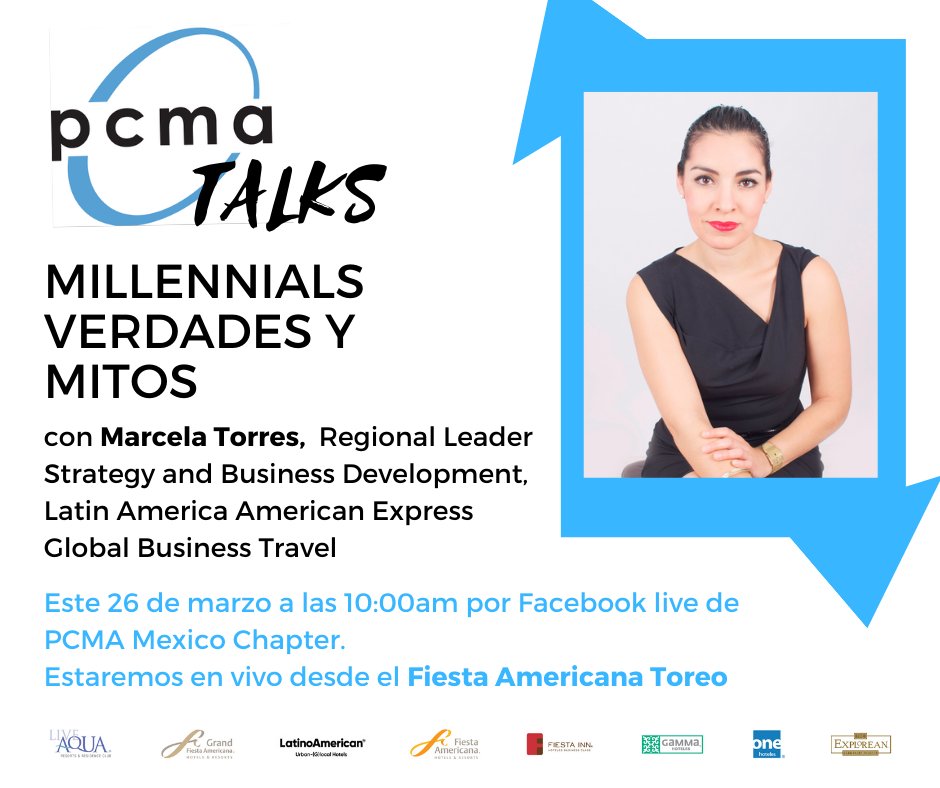 Aprovecha el tiempo y capacitate en nuestro PCMA TALKS de Marzo
Tema: Millenials, verdades y mitos
Con Marcela Torres
JUEVES 26 A LAS 10 AM FB LIVE