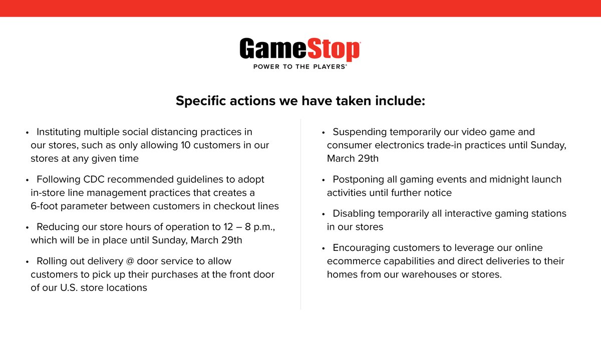 GameStop отказывается закрывать магазины из-за пандемии, называя свои товары «необходимыми»