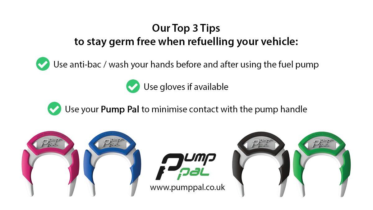 pumppal's tweet photo. Fuel pumps can be some of the worst surfaces for #germs &amp; #bacteria. Read more about it below &amp; check out our Top 3 Tips for staying germ free when refuelling https://t.co/QafgFryTyX #worldhealthorganisation #bbcnews #nhs #staysafe #staypositive #who #publichealth #coronavirus https://t.co/9fa00Y9uQt