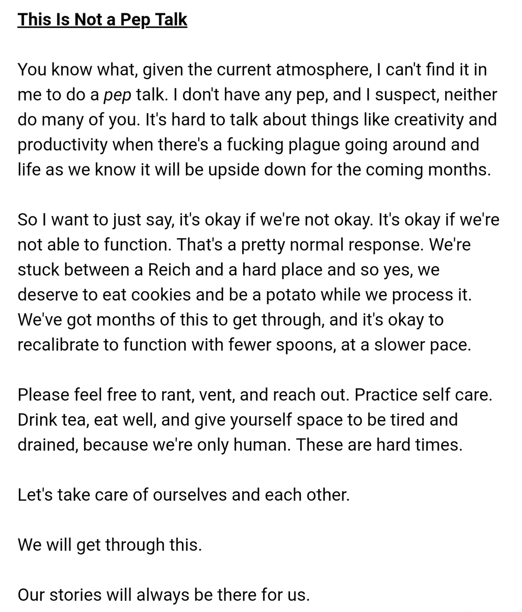 JayVAster_SFF's tweet photo. This is a message from me to you.

#WritingCommunity #amwriting https://t.co/V9jTRzi4CU