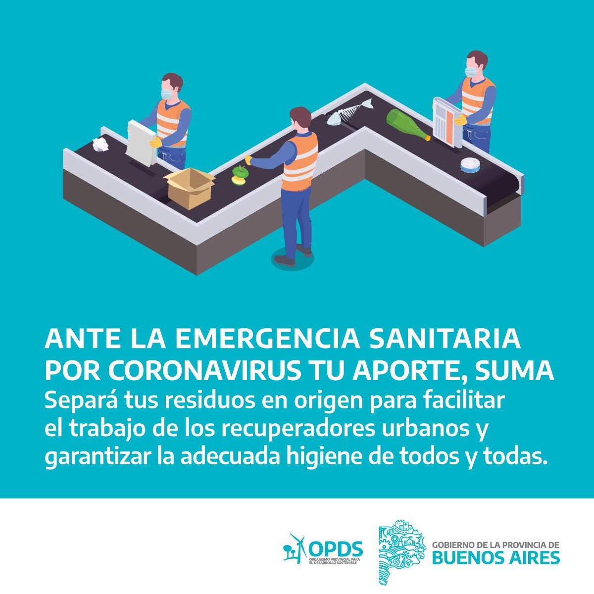 ambientepba's tweet photo. #CORONAVIRUS | 👉🏻Ante la emergencia sanitaria tu aporte, suma. ¡Cuidémonos entre todos y todas!⁣⁣

#CuidarteEsCuidarnos⁣⁣
#ArgentinaUnida⁣⁣ https://t.co/ybmpRxo5Jg