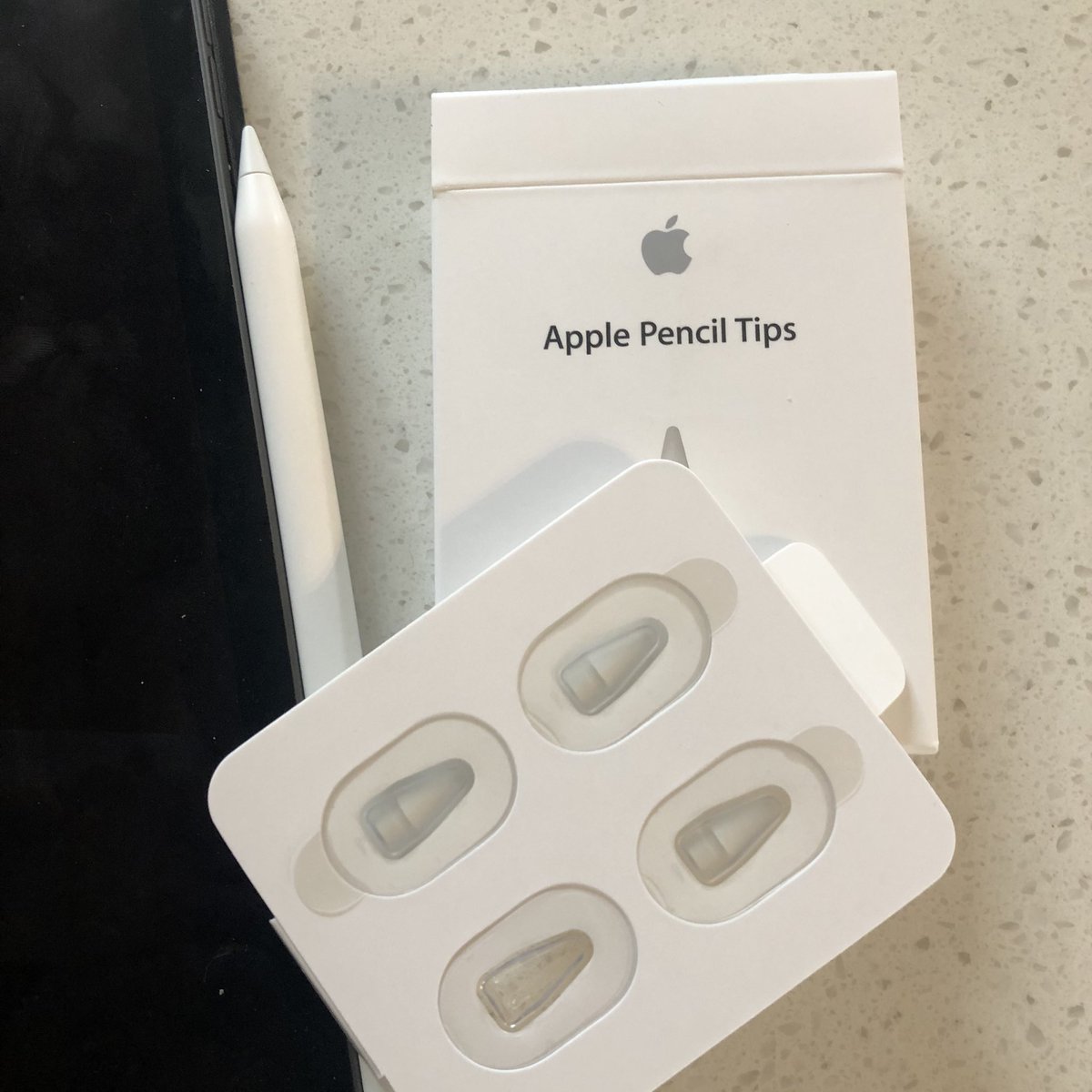 I lived without my #ApplePencil (broken tip) for a week and snapped yesterday. I went to physical stores and had no luck, so ordered via <a href="/Apple/">Apple</a> yesterday at 11:38am. Less than 24hrs later they’re in my hot little hands all the way from Sydney. #awesomeservice