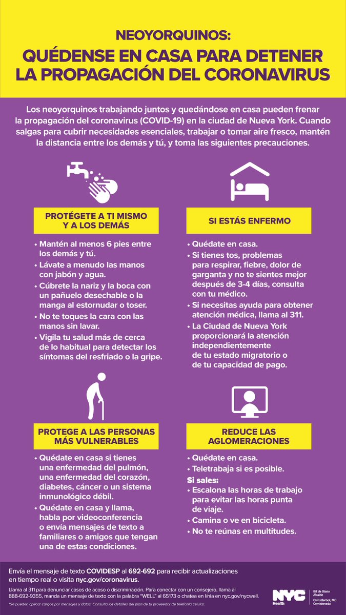 Nyc Seniors Older New Yorkers Over The Age Of 50 And All Residents With Pre Existing Conditions Should Take Additional Precautions If You Do Need To Go Out Leave At Least