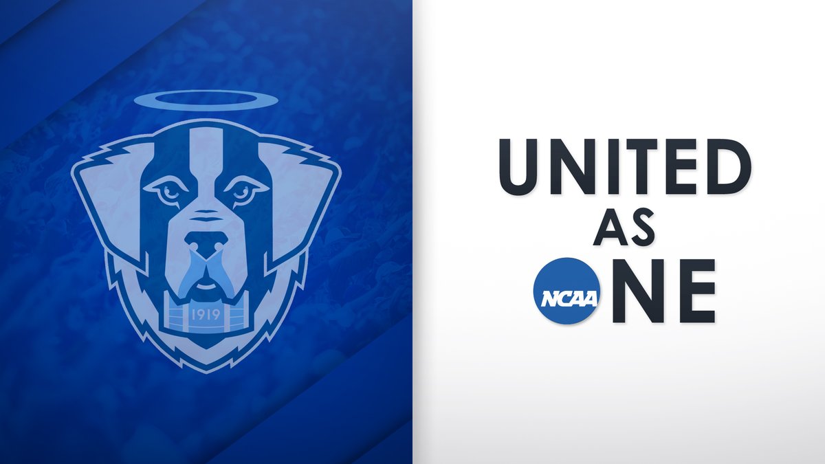 ECSaints's tweet photo. One week ago, the NCAA made the difficult decision to cancel its Winter and Spring Championships. What followed across collegiate athletics has left a void in campuses across the country. We're all in this together.

The Emmanuel College Saints are #UnitedAsOne https://t.co/JLLITDwpnq