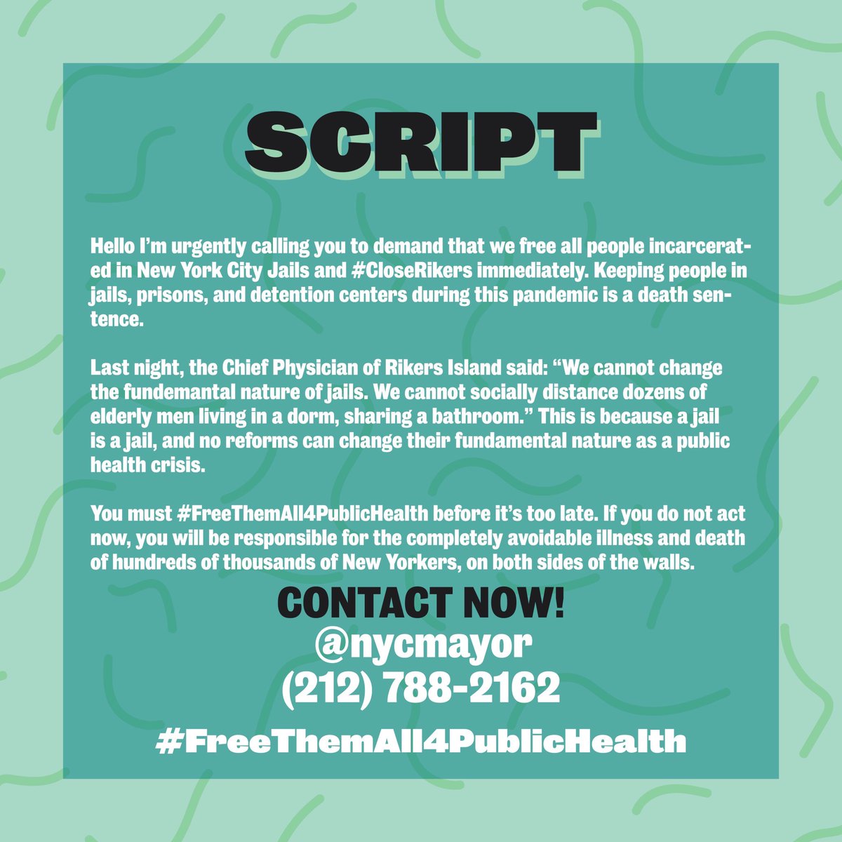 PHONE ZAP and Script—updated number! 

Call: 2127882162