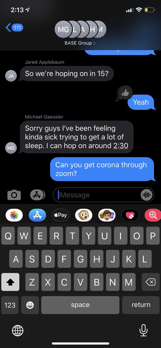 jacksonb17's tweet photo. @zoom_us am I safe? https://t.co/zx7RlncCHz