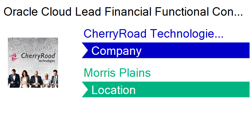 Job Opening at CherryRoad Technologies Inc in Morris Plains. #jobs job-openings.monster.com/oracle-cloud-l…