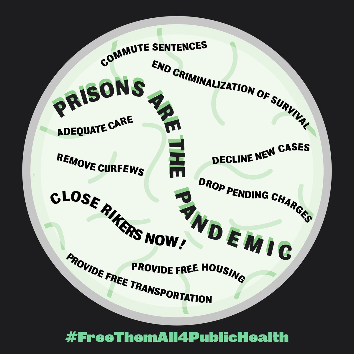 Health inside matters for health outside. Jails have never worked and now they’re a site for #COVID19 to grow. #FreeThemAll4PublicHealth #FreeThemAll #NoNewJails <a href="/survivepunishNY/">Survived & Punished NY</a> <a href="/paroleprepny/">paroleprepny</a> <a href="/RAPPcampaign/">Release Aging People in Prison Campaign</a>
