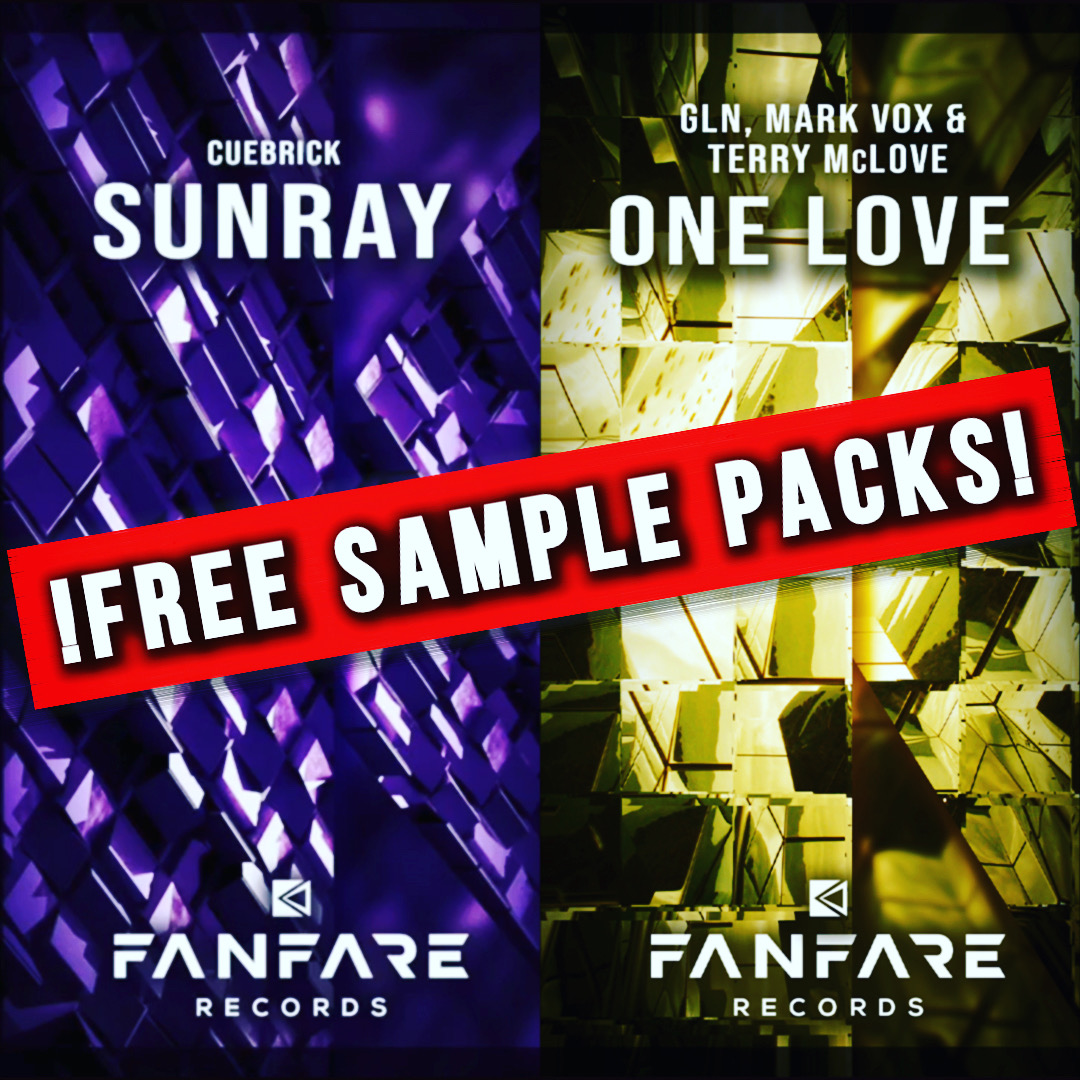 Double #fanfarefam #samplepack is here! Grab it for #FREE at fanfare-records.com and check out the exclusive sounds from <a href="/Cuebrick_Dj/">Cuebrick</a> &amp; #GLN   <a href="/MarkVoxdj/">Mark Vox</a> 🔉🔊🔉